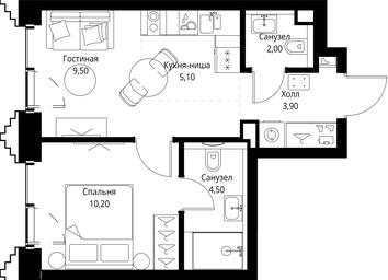 1-BD Apartment Sale, 35.2 sq. m. at SET, Vereyskaya Street, Moscow, Russia #3 1-BD Apartment Sale, 35.2 sq. m. at SET, Vereyskaya Street, Moscow, Russia #3