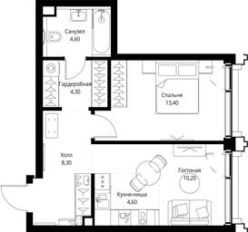 Продажа 1-комн. квартиры, 45,4 м² в ЖК «SET (Сет)», Верейская улица, Москва, Россия #4