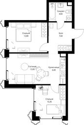 2-BD Apartment Sale, 54.3平方米 at SET, Vereyskaya Street, Moscow, Russia #3