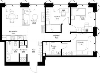 3-BD Apartment Sale, 79.6 sq. m. at SET, Vereyskaya Street, Moscow, Russia #2 3-BD Apartment Sale, 79.6 sq. m. at SET, Vereyskaya Street, Moscow, Russia #2