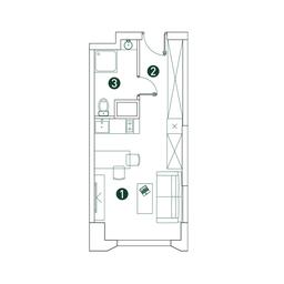 Apartment Sale, 26.5 sq. m. at Very, Botanicheskaya Street, 29, Moscow, Russia #2