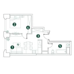 1-BD Apartment Sale, 41.9 sq. m. at Very, Botanicheskaya Street, 29, Moscow, Russia #3 1-BD Apartment Sale, 41.9 sq. m. at Very, Botanicheskaya Street, 29, Moscow, Russia #3