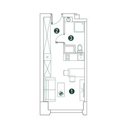 Apartment Sale, 26.7 sq. m. at Very, Botanicheskaya Street, 29, Moscow, Russia #2