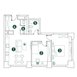 2-BD Apartment Sale, 65.9 sq. m. at Very, Botanicheskaya Street, 29, Moscow, Russia #3 2-BD Apartment Sale, 65.9 sq. m. at Very, Botanicheskaya Street, 29, Moscow, Russia #3