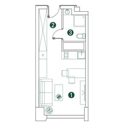 Apartment Sale, 26 sq. m. at Very, Botanicheskaya Street, 29, Moscow, Russia #3 Apartment Sale, 26 sq. m. at Very, Botanicheskaya Street, 29, Moscow, Russia #3