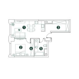 1-BD Apartment Sale, 47.4 sq. m. at Very, Botanicheskaya Street, 29, Moscow, Russia #2 1-BD Apartment Sale, 47.4 sq. m. at Very, Botanicheskaya Street, 29, Moscow, Russia #2