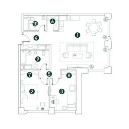 2-BD Apartment Sale, 100.8 sq. m. at Very, Botanicheskaya Street, 29, Moscow, Russia #2