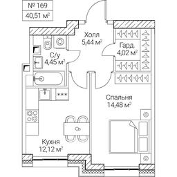 1-BD Apartment Sale, 40.51 sq. m. at SEZAR CITY, 2nd Khoroshyovsky Drive, Moscow, Russia #4