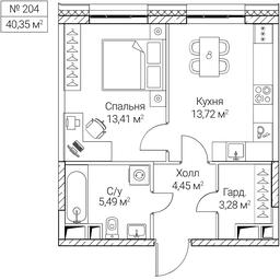 1-BD Apartment Sale, 40.35平方米 at SEZAR CITY, 2nd Khoroshyovsky Drive, Moscow, Russia #4