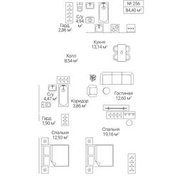 3-BD Apartment Sale, 84.4平方米 at SEZAR CITY, 2nd Khoroshyovsky Drive, Moscow, Russia #4