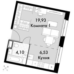 Продажа квартиры, 30,56 м² в ЖК «Движение. Говорово», Центральная улица, 47, деревня Говорово, поселение Московский, Москва, Россия #3