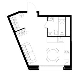 Apartment Sale, 28.6 sq. m. at Peredelkino Blizhnee, Korneya Chukovskogo Street, 1, Vnukovskoye Settlement, Moscow, Russia #4