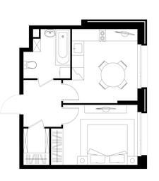 Apartment Sale, 36.7 sq. m. at Peredelkino Blizhnee, Korneya Chukovskogo Street, 1, Vnukovskoye Settlement, Moscow, Russia #4