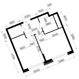 Apartment Sale, 35.9 sq. m. at Peredelkino Blizhnee, Korneya Chukovskogo Street, 1, Vnukovskoye Settlement, Moscow, Russia #3 Apartment Sale, 35.9 sq. m. at Peredelkino Blizhnee, Korneya Chukovskogo Street, 1, Vnukovskoye Settlement, Moscow, Russia #3