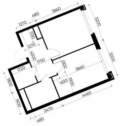 Apartment Sale, 41 sq. m. at Peredelkino Blizhnee, Korneya Chukovskogo Street, 1, Vnukovskoye Settlement, Moscow, Russia #3 Apartment Sale, 41 sq. m. at Peredelkino Blizhnee, Korneya Chukovskogo Street, 1, Vnukovskoye Settlement, Moscow, Russia #3