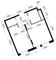 Apartment Sale, 41.4 sq. m. at Peredelkino Blizhnee, Korneya Chukovskogo Street, 1, Vnukovskoye Settlement, Moscow, Russia #3