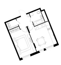 Apartment Sale, 41.4 sq. m. at Peredelkino Blizhnee, Korneya Chukovskogo Street, 1, Vnukovskoye Settlement, Moscow, Russia #4