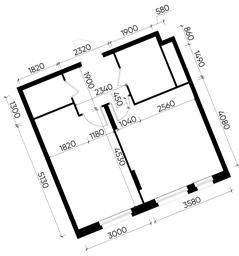 Apartment Sale, 41.4 sq. m. at Peredelkino Blizhnee, Korneya Chukovskogo Street, 1, Vnukovskoye Settlement, Moscow, Russia #3 Apartment Sale, 41.4 sq. m. at Peredelkino Blizhnee, Korneya Chukovskogo Street, 1, Vnukovskoye Settlement, Moscow, Russia #3