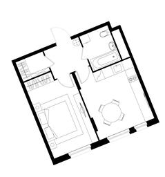 Apartment Sale, 41.4 sq. m. at Peredelkino Blizhnee, Korneya Chukovskogo Street, 1, Vnukovskoye Settlement, Moscow, Russia #4