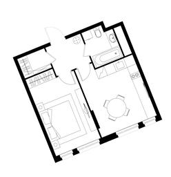 Apartment Sale, 41.2 sq. m. at Peredelkino Blizhnee, Korneya Chukovskogo Street, 1, Vnukovskoye Settlement, Moscow, Russia #4