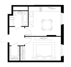 Apartment Sale, 41.2平方米 at Peredelkino Blizhnee, Korneya Chukovskogo Street, 1, Vnukovskoye Settlement, Moscow, Russia #4