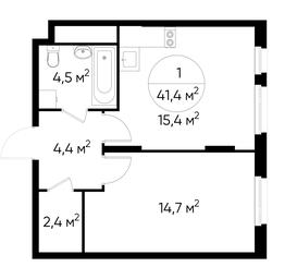 Apartment Sale, 41.4 sq. m. at Peredelkino Blizhnee, Korneya Chukovskogo Street, 1, Vnukovskoye Settlement, Moscow, Russia #2 Apartment Sale, 41.4 sq. m. at Peredelkino Blizhnee, Korneya Chukovskogo Street, 1, Vnukovskoye Settlement, Moscow, Russia #2