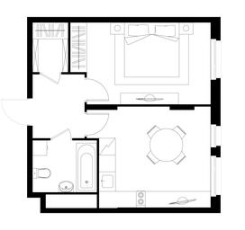 Apartment Sale, 41.4平方米 at Peredelkino Blizhnee, Korneya Chukovskogo Street, 1, Vnukovskoye Settlement, Moscow, Russia #4