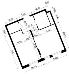 Apartment Sale, 41.4 sq. m. at Peredelkino Blizhnee, Korneya Chukovskogo Street, 1, Vnukovskoye Settlement, Moscow, Russia #3 Apartment Sale, 41.4 sq. m. at Peredelkino Blizhnee, Korneya Chukovskogo Street, 1, Vnukovskoye Settlement, Moscow, Russia #3
