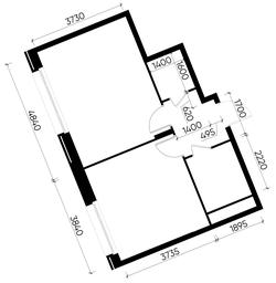 Apartment Sale, 42.9 sq. m. at Peredelkino Blizhnee, Korneya Chukovskogo Street, 1, Vnukovskoye Settlement, Moscow, Russia #3 Apartment Sale, 42.9 sq. m. at Peredelkino Blizhnee, Korneya Chukovskogo Street, 1, Vnukovskoye Settlement, Moscow, Russia #3