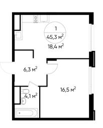 Apartment Sale, 45.3 sq. m. at Peredelkino Blizhnee, Korneya Chukovskogo Street, 1, Vnukovskoye Settlement, Moscow, Russia #2 Apartment Sale, 45.3 sq. m. at Peredelkino Blizhnee, Korneya Chukovskogo Street, 1, Vnukovskoye Settlement, Moscow, Russia #2