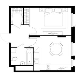Apartment Sale, 41.4 sq. m. at Peredelkino Blizhnee, Korneya Chukovskogo Street, 1, Vnukovskoye Settlement, Moscow, Russia #4