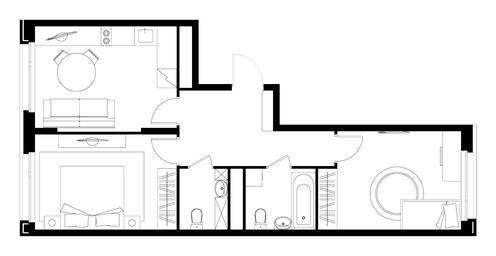 2-BD Apartment Sale, 57.4 sq. m. at Peredelkino Blizhnee, Korneya Chukovskogo Street, 1, Vnukovskoye Settlement, Moscow, Russia #4