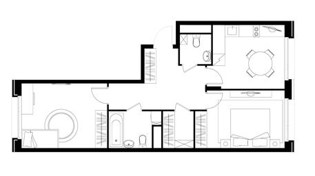 2-BD Apartment Sale, 60.1 sq. m. at Peredelkino Blizhnee, Korneya Chukovskogo Street, 1, Vnukovskoye Settlement, Moscow, Russia #4