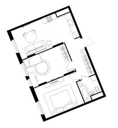 2-BD Apartment Sale, 60.8 sq. m. at Peredelkino Blizhnee, Korneya Chukovskogo Street, 1, Vnukovskoye Settlement, Moscow, Russia #4