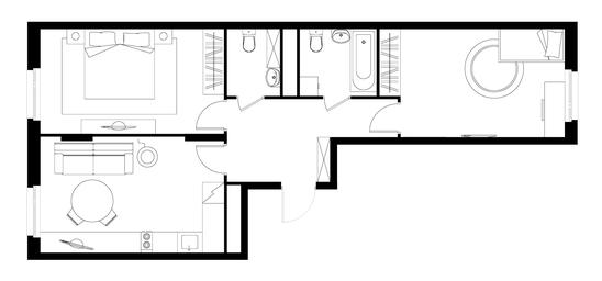 2-BD Apartment Sale, 64.9平方米 at Peredelkino Blizhnee, Korneya Chukovskogo Street, 1, Vnukovskoye Settlement, Moscow, Russia #4