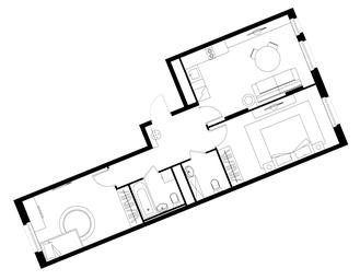 2-BD Apartment Sale, 65.7 sq. m. at Peredelkino Blizhnee, Korneya Chukovskogo Street, 1, Vnukovskoye Settlement, Moscow, Russia #4