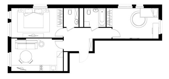 2-BD Apartment Sale, 64.9 sq. m. at Peredelkino Blizhnee, Korneya Chukovskogo Street, 1, Vnukovskoye Settlement, Moscow, Russia #4