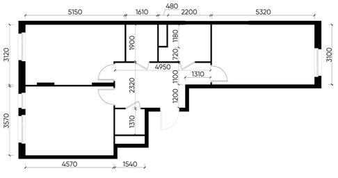 2-BD Apartment Sale, 67.4 sq. m. at Peredelkino Blizhnee, Korneya Chukovskogo Street, 1, Vnukovskoye Settlement, Moscow, Russia #3