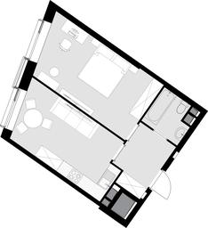 1-BD Apartment Sale, 43.2平方米 at Wellton Towers, Narodnogo Opolcheniya Street, 15к1, Moscow, Russia #2 1-BD Apartment Sale, 43.2平方米 at Wellton Towers, Narodnogo Opolcheniya Street, 15к1, Moscow, Russia #2