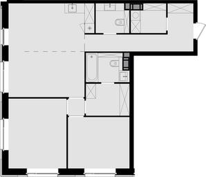 2-BD Apartment Sale, 87.1 sq. m. at Crystal, Generala Glagoleva Street, 16с1, Moscow, Russia #2