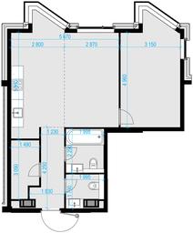 2-BD Apartment Sale, 64.8 sq. m. at Crystal, Generala Glagoleva Street, 16с1, Moscow, Russia #4