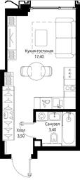 Apartment Sale, 24.3 sq. m. at Multikvartal CITYZEN, Vishnyovaya Street, Moscow, Russia #2 Apartment Sale, 24.3 sq. m. at Multikvartal CITYZEN, Vishnyovaya Street, Moscow, Russia #2