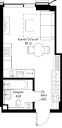 Apartment Sale, 26.3 sq. m. at Multikvartal CITYZEN, Vishnyovaya Street, Moscow, Russia #2