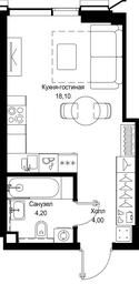 Apartment Sale, 26.3 sq. m. at Multikvartal CITYZEN, Vishnyovaya Street, Moscow, Russia #4