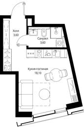 Apartment Sale, 25.3 sq. m. at Multikvartal CITYZEN, Vishnyovaya Street, Moscow, Russia #2 Apartment Sale, 25.3 sq. m. at Multikvartal CITYZEN, Vishnyovaya Street, Moscow, Russia #2