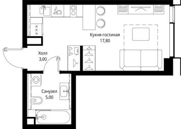 Apartment Sale, 25.8 sq. m. at Multikvartal CITYZEN, Vishnyovaya Street, Moscow, Russia #2 Apartment Sale, 25.8 sq. m. at Multikvartal CITYZEN, Vishnyovaya Street, Moscow, Russia #2