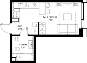 Apartment Sale, 25.8 sq. m. at Multikvartal CITYZEN, Vishnyovaya Street, Moscow, Russia #2 Apartment Sale, 25.8 sq. m. at Multikvartal CITYZEN, Vishnyovaya Street, Moscow, Russia #2