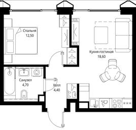 1-BD Apartment Sale, 40.2 sq. m. at Multikvartal CITYZEN, Vishnyovaya Street, Moscow, Russia #4