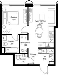 1-BD Apartment Sale, 40.5平方米 at Multikvartal CITYZEN, Vishnyovaya Street, Moscow, Russia #3 1-BD Apartment Sale, 40.5平方米 at Multikvartal CITYZEN, Vishnyovaya Street, Moscow, Russia #3