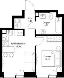 1-BD Apartment Sale, 32.4 sq. m. at VEER, Vereyskaya Street, Moscow, Russia #2 1-BD Apartment Sale, 32.4 sq. m. at VEER, Vereyskaya Street, Moscow, Russia #2